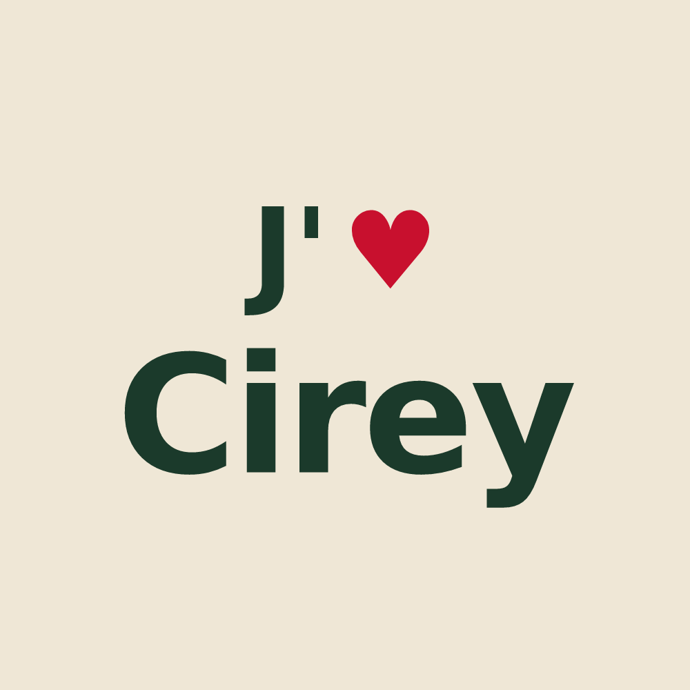 Tote bag personnalisé Cirey — design J'aime Cirey
