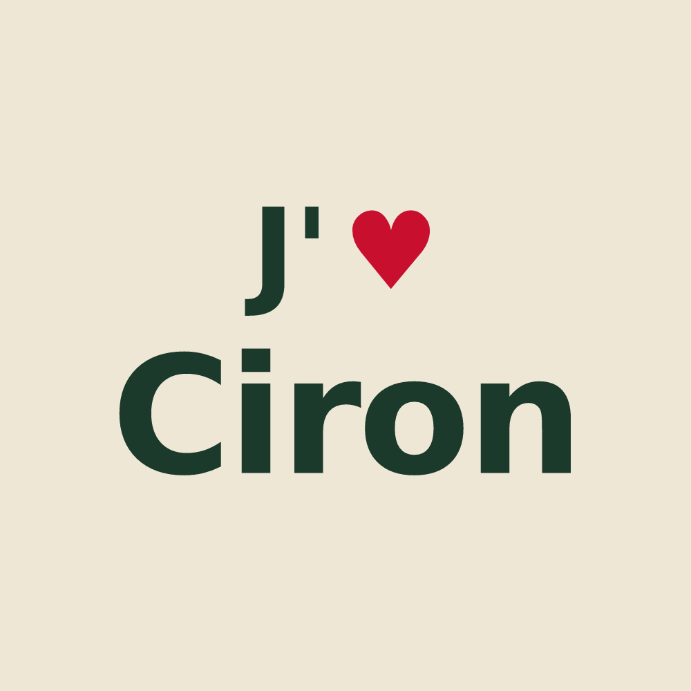 Tote bag personnalisé Ciron — design J'aime Ciron