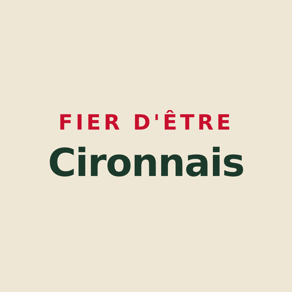 Tote bag « Fier d'être Cironnais » — design pour Ciron