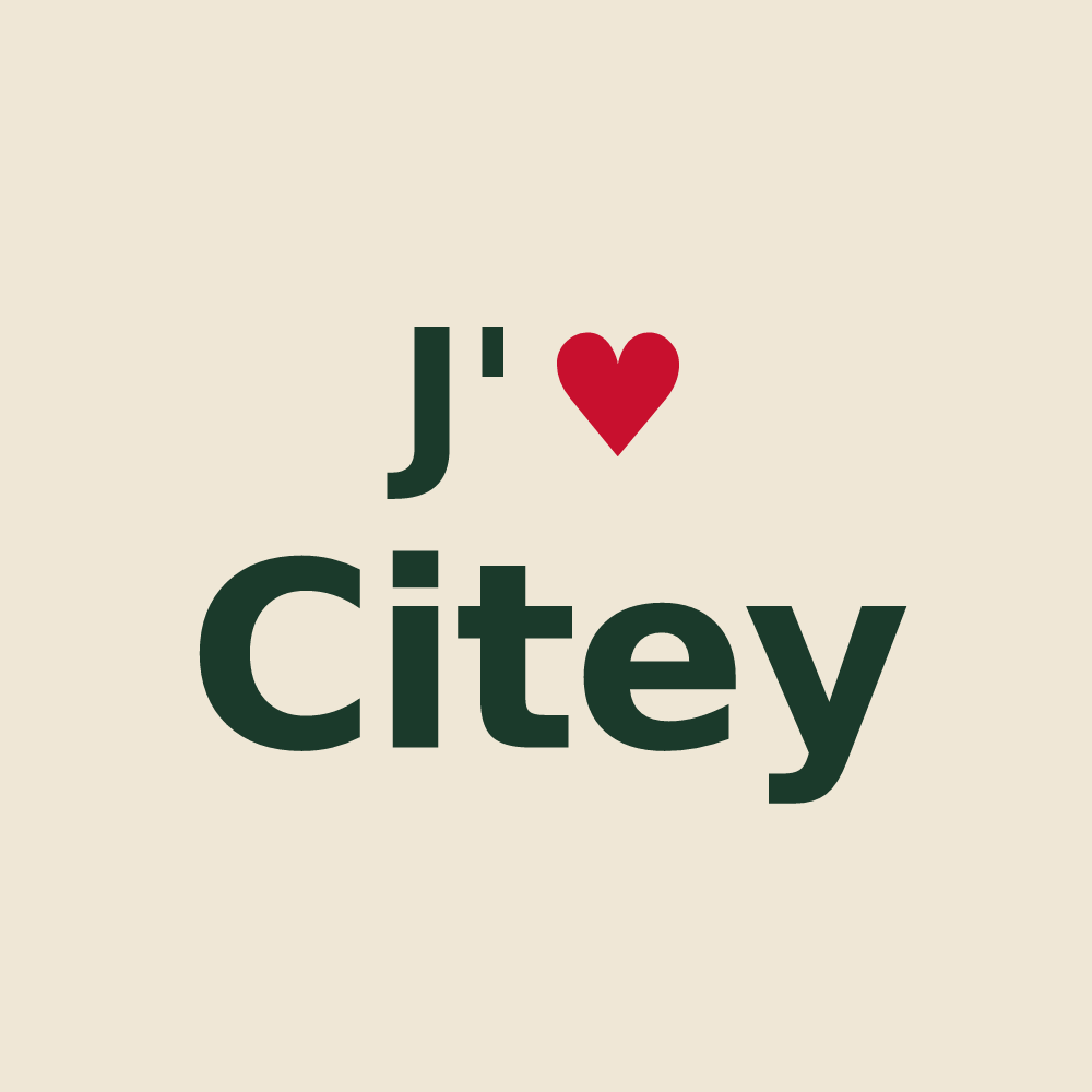 Tote bag personnalisé Citey — design J'aime Citey