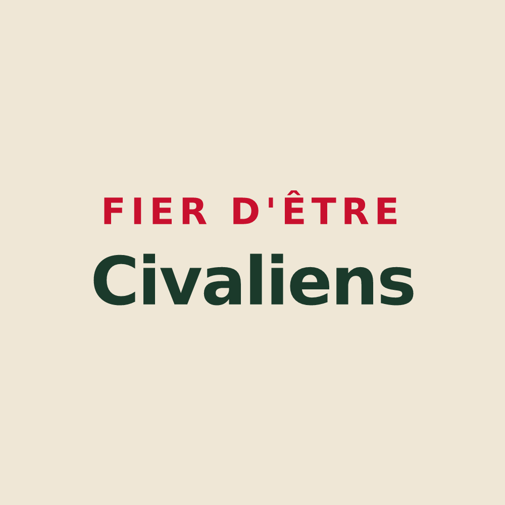 Tote bag « Fier d'être Civaliens » — design pour Civaux