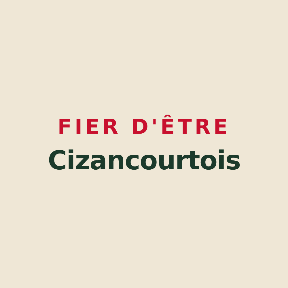 Tote bag « Fier d'être Cizancourtois » — design pour Cizancourt