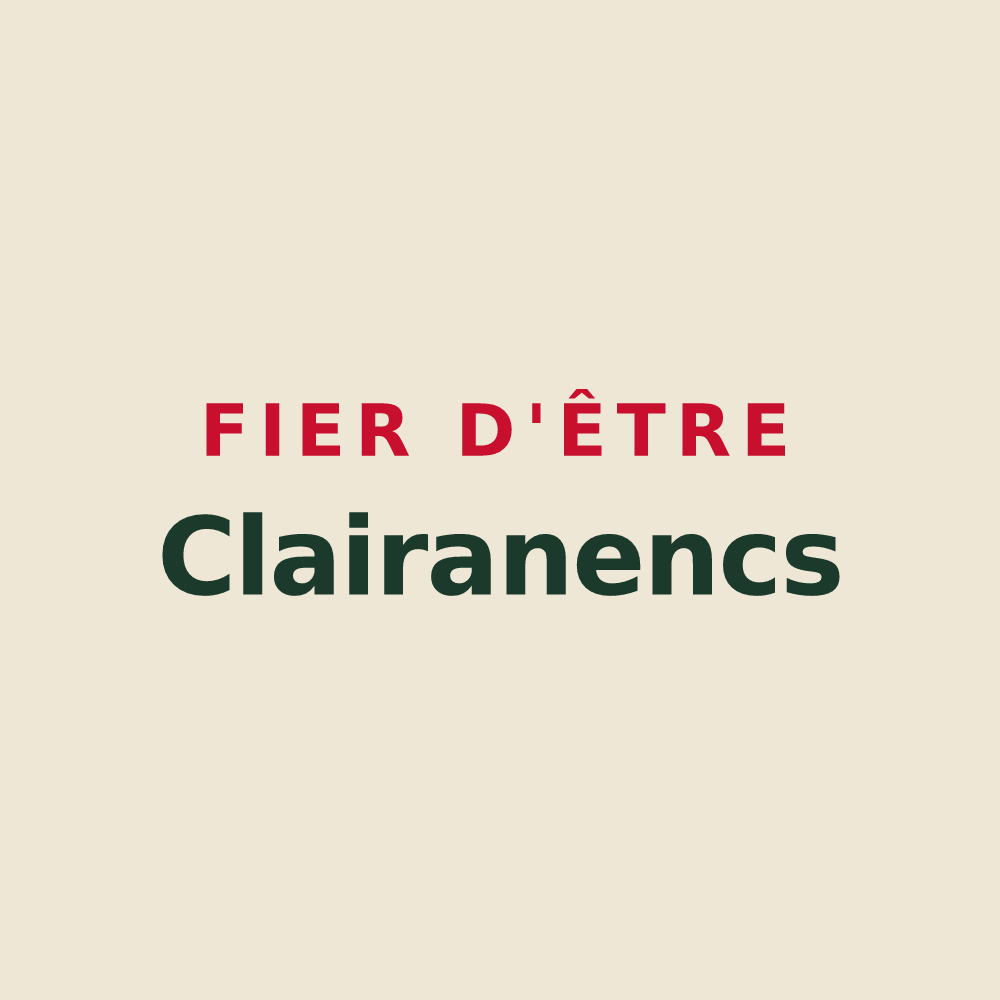 Tote bag « Fier d'être Clairanencs » — design pour Claira