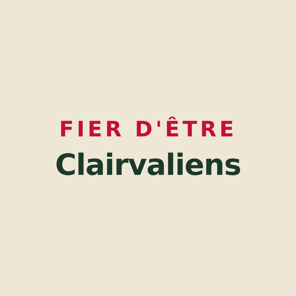 Tote bag « Fier d'être Clairvaliens » — design pour Clairvaux-les-Lacs