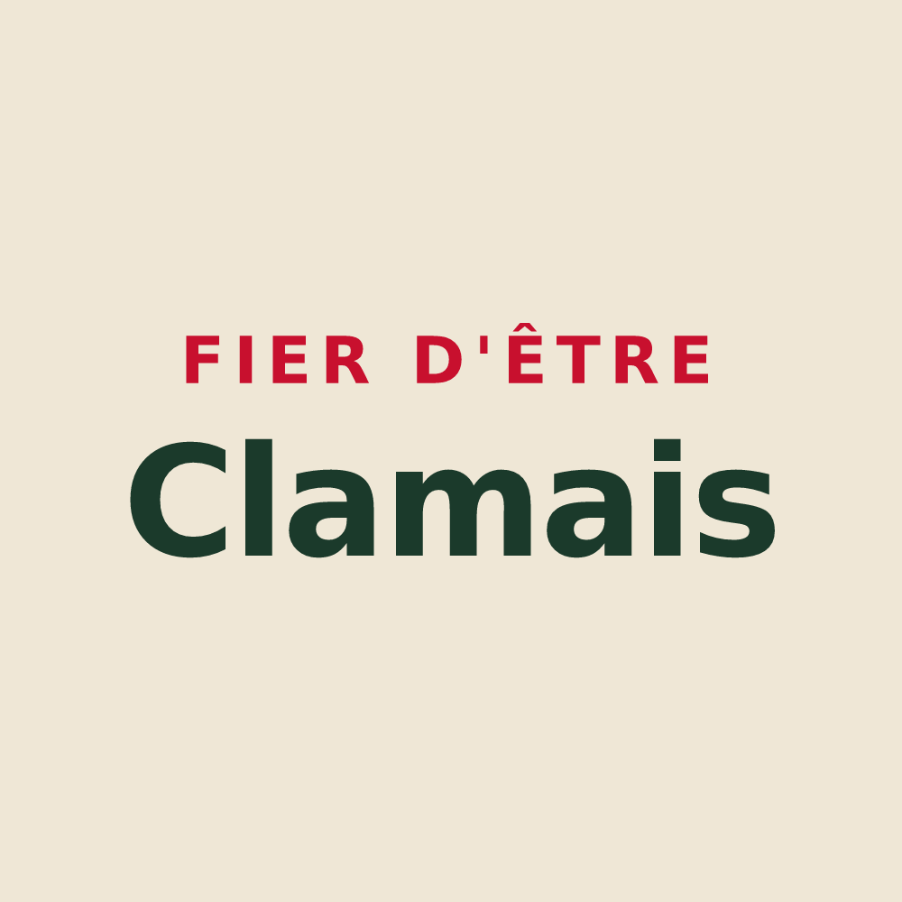 Tote bag « Fier d'être Clamais » — design pour Clam