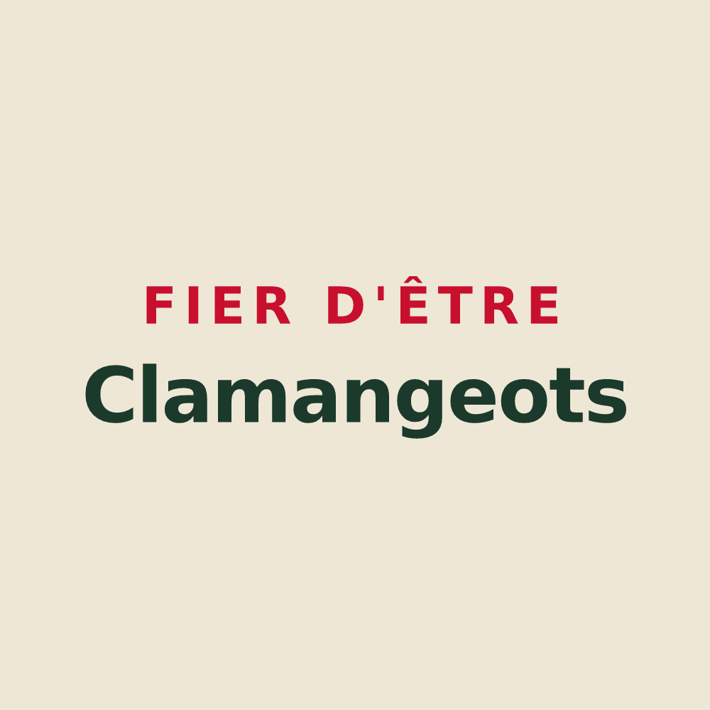 Tote bag « Fier d'être Clamangeots » — design pour Clamanges