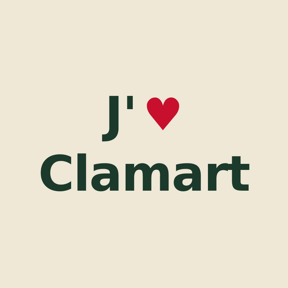 Tote bag personnalisé Clamart — design J'aime Clamart