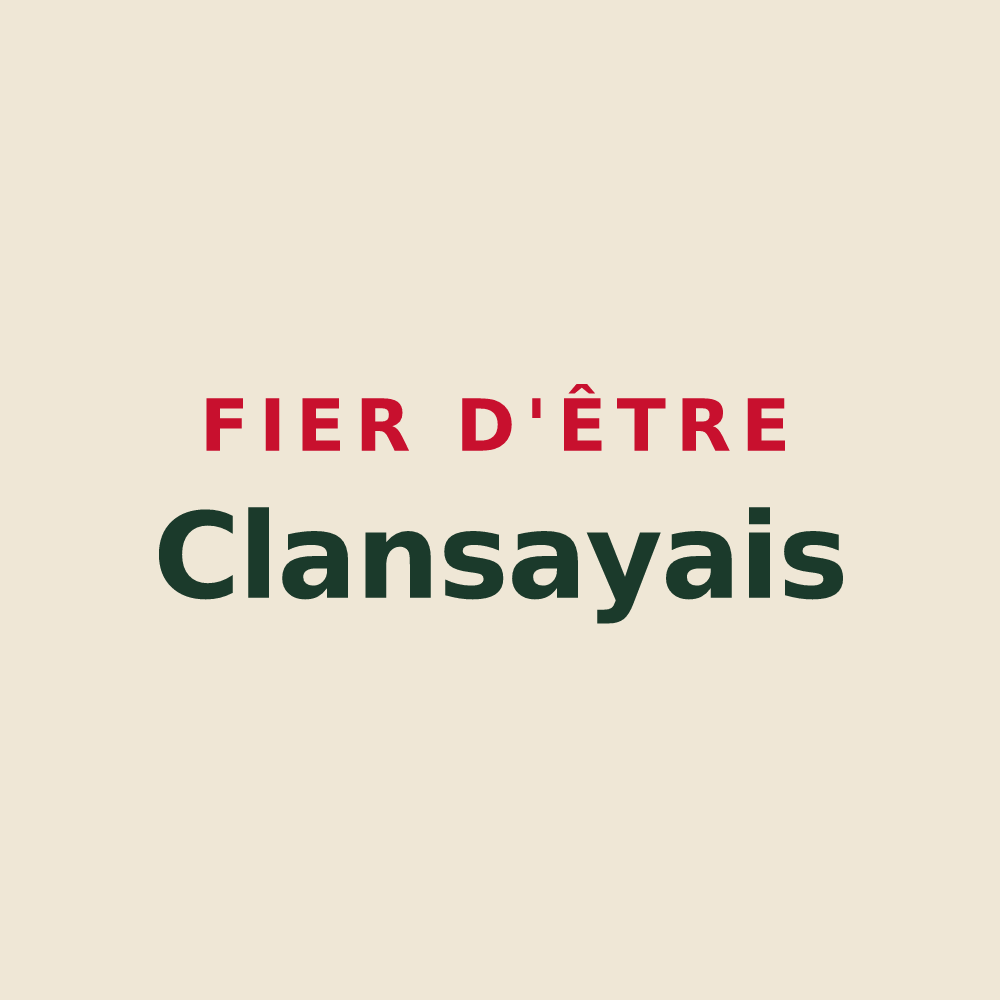 Tote bag « Fier d'être Clansayais » — design pour Clansayes