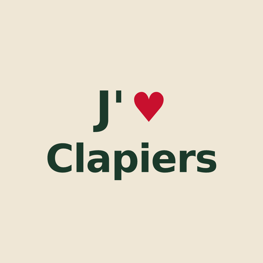 Tote bag personnalisé Clapiers — design J'aime Clapiers