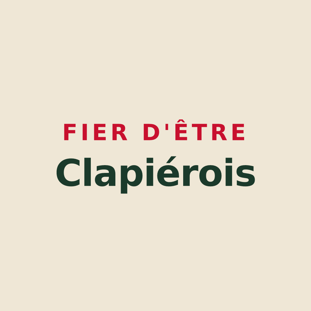 Tote bag « Fier d'être Clapiérois » — design pour Clapiers