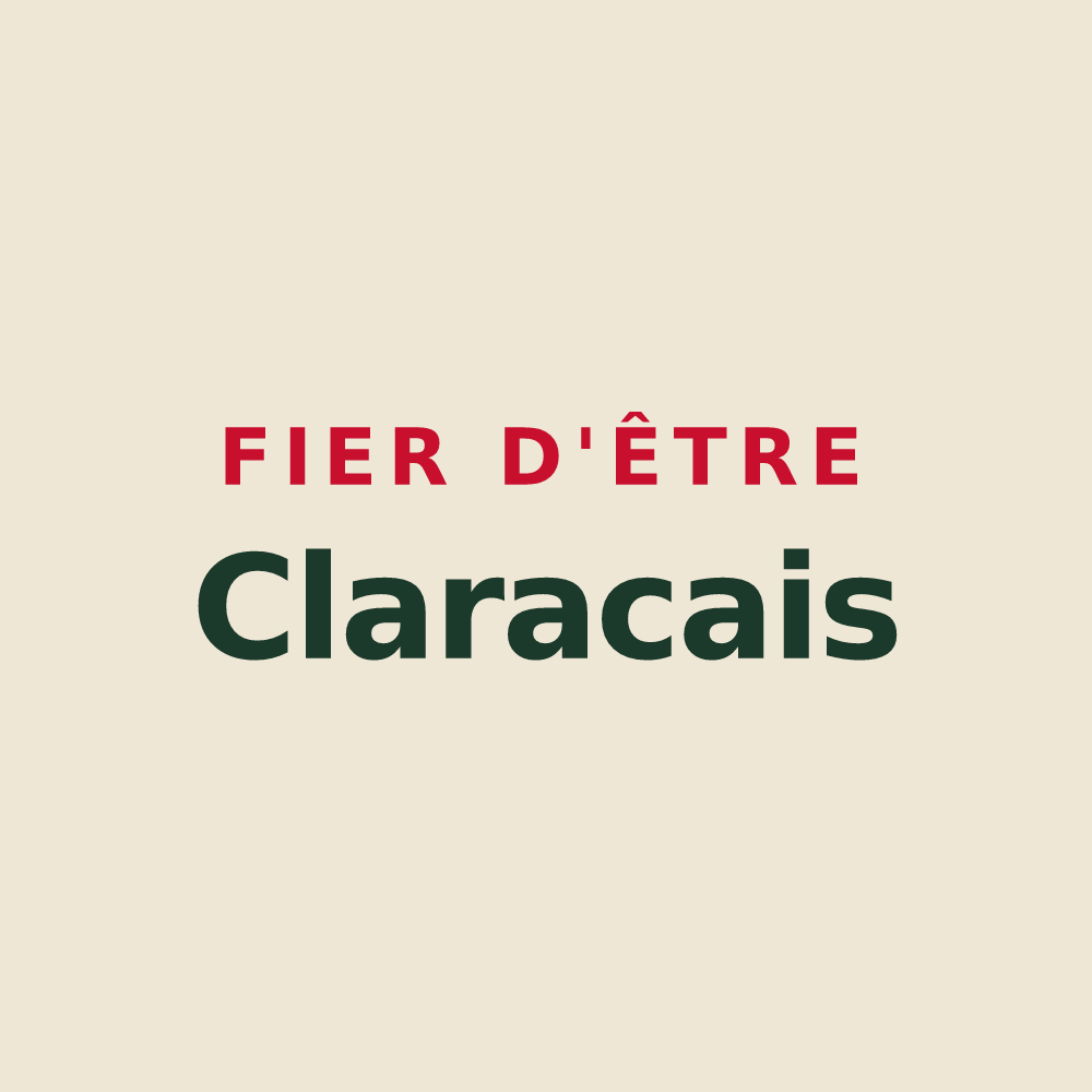 Tote bag « Fier d'être Claracais » — design pour Clarac