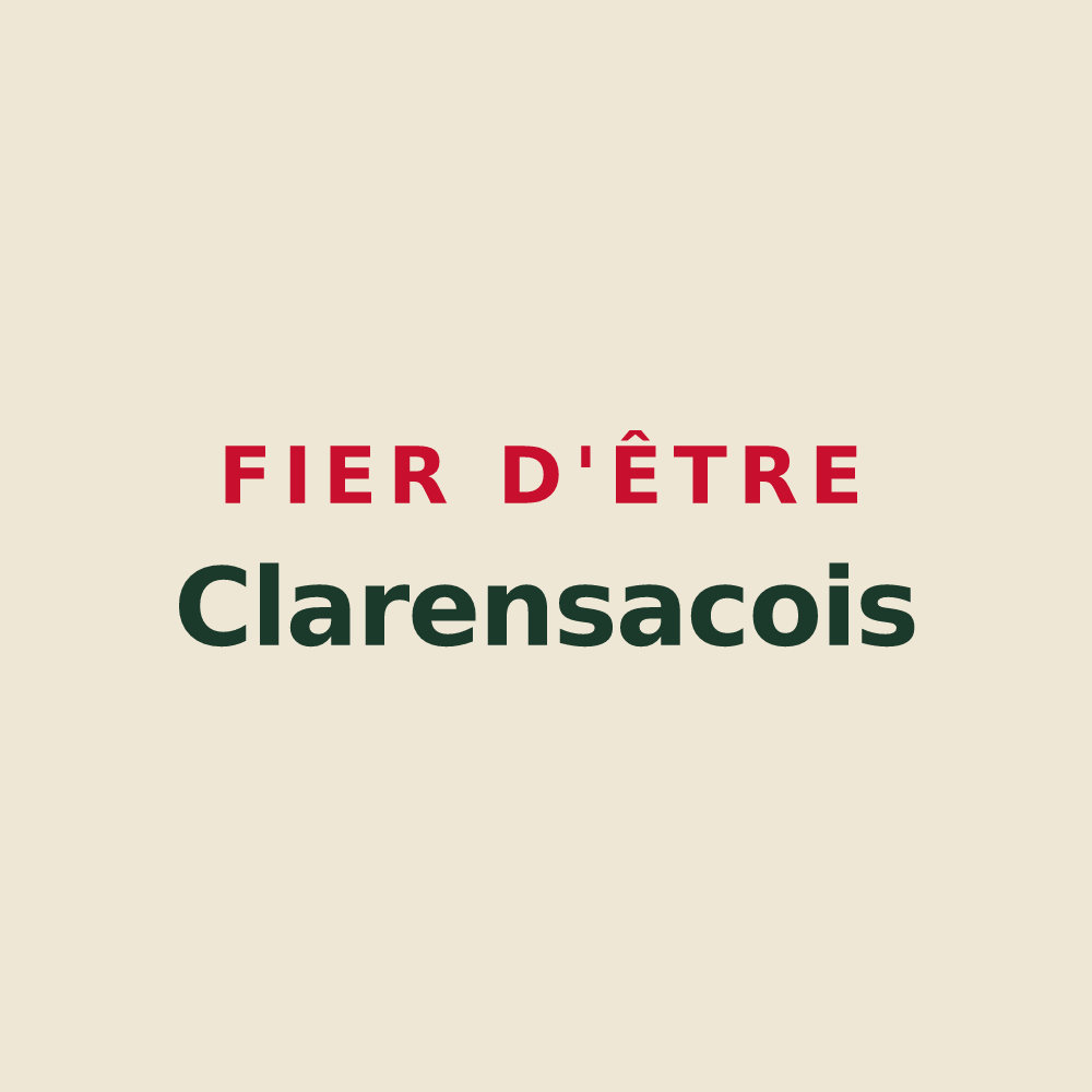 Tote bag « Fier d'être Clarensacois » — design pour Clarensac