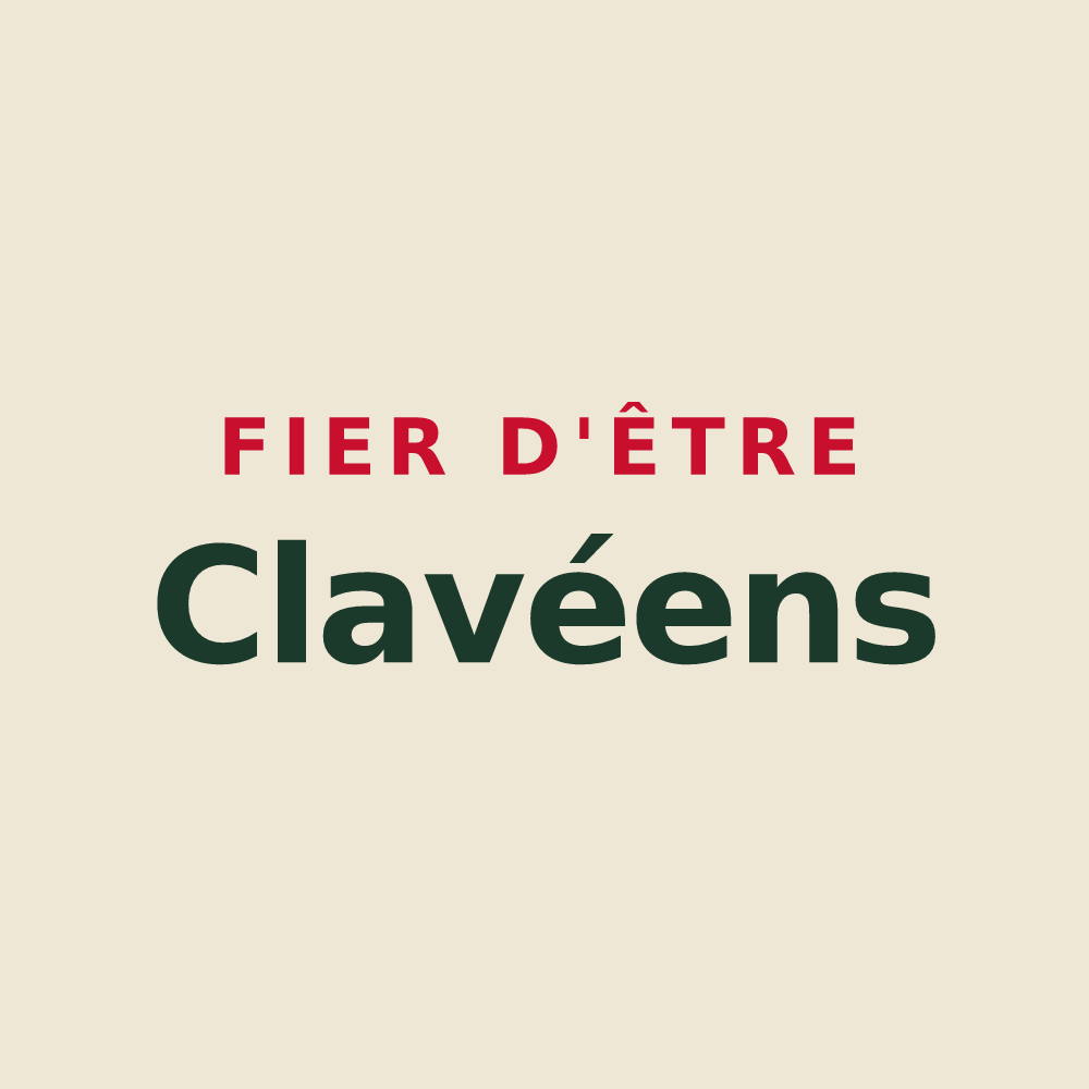 Tote bag « Fier d'être Clavéens » — design pour Clavé