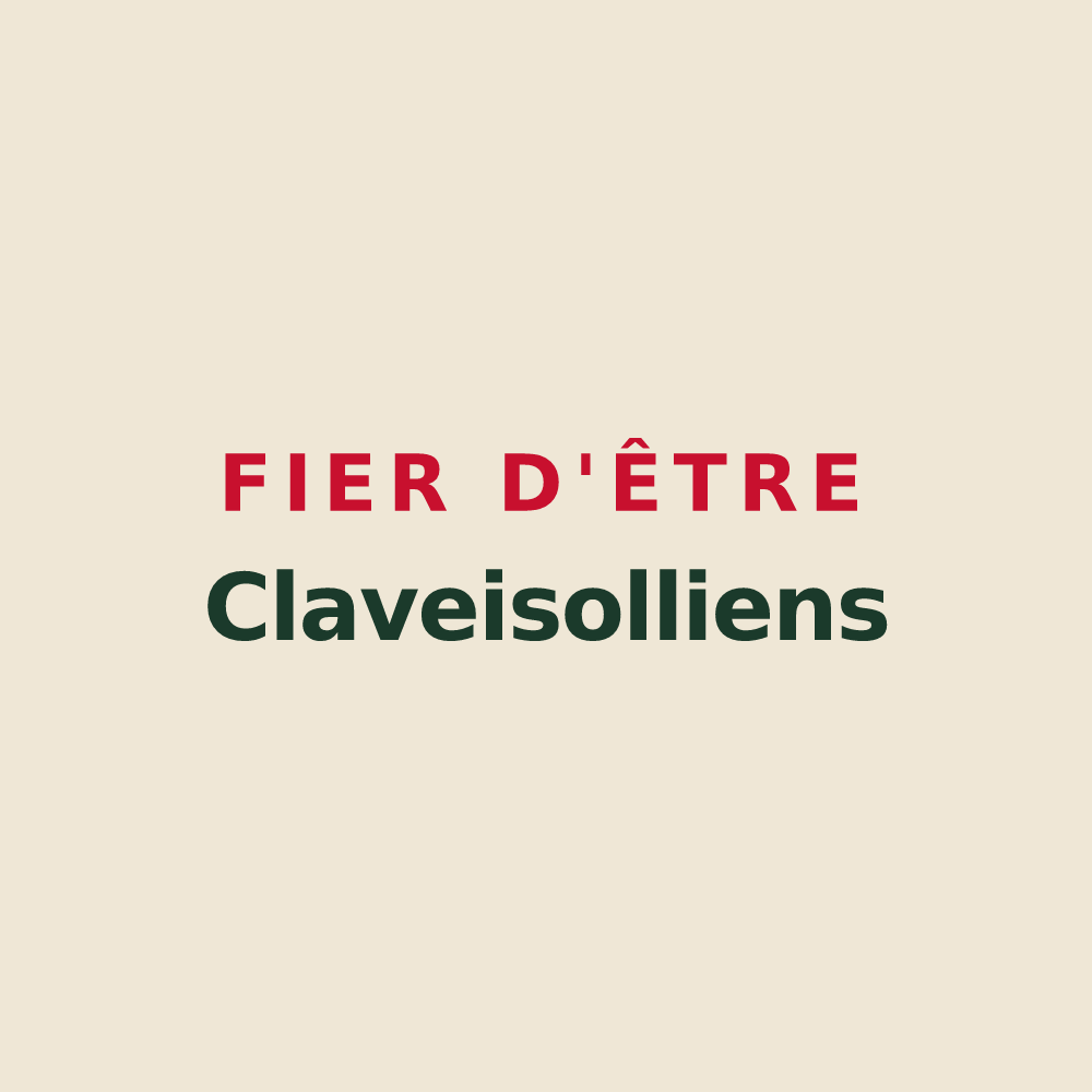 Tote bag « Fier d'être Claveisolliens » — design pour Claveisolles