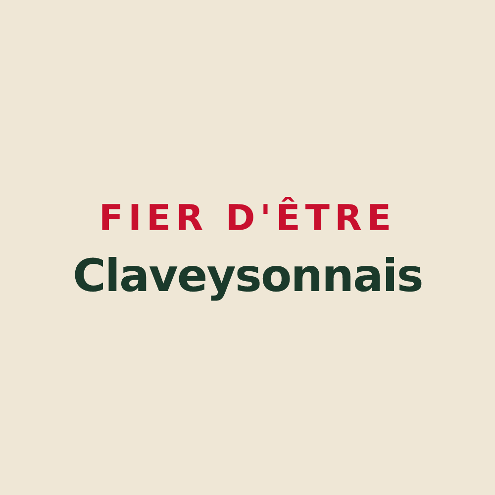 Tote bag « Fier d'être Claveysonnais » — design pour Claveyson