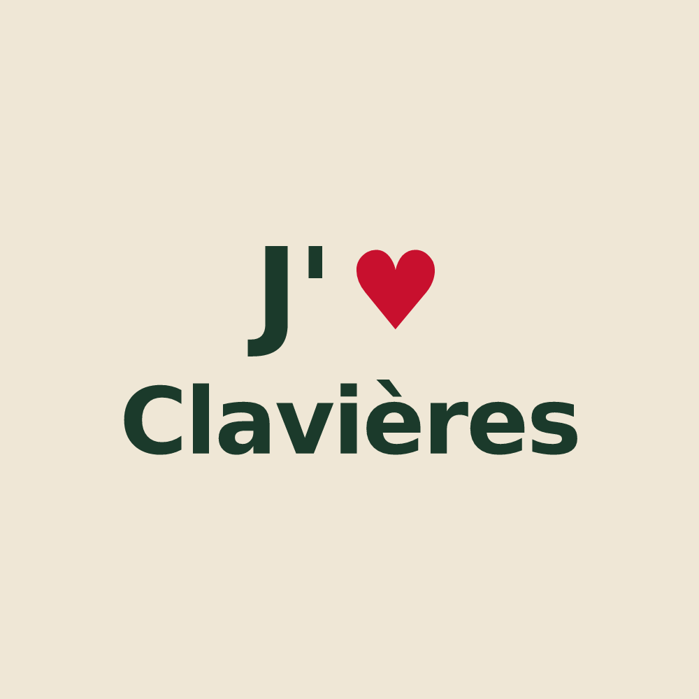 Tote bag personnalisé Clavières — design J'aime Clavières