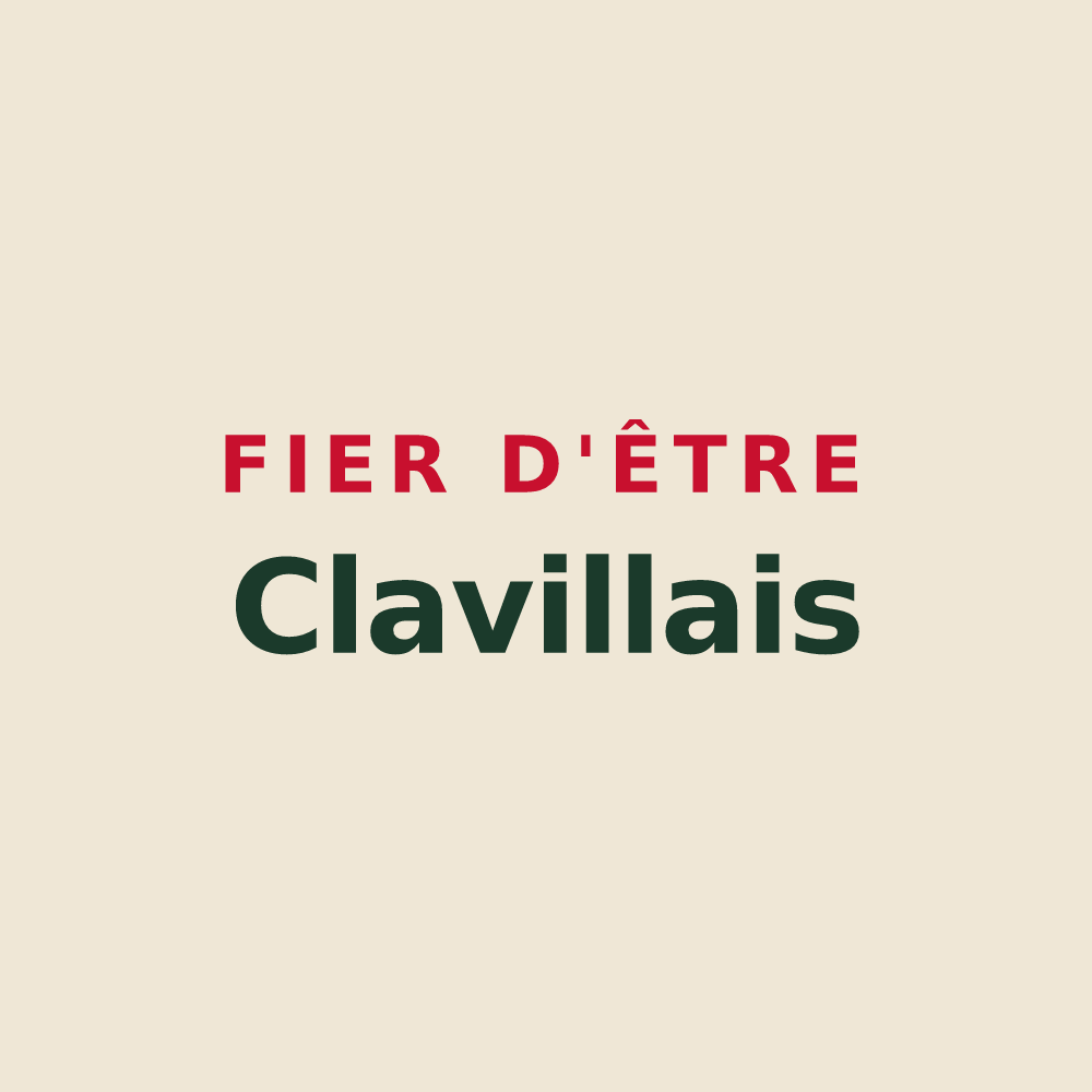 Tote bag « Fier d'être Clavillais » — design pour Claville