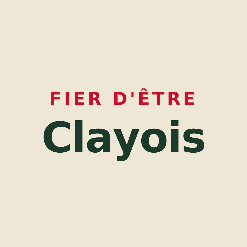 Tote bag « Fier d'être Clayois » — design pour Claye-Souilly