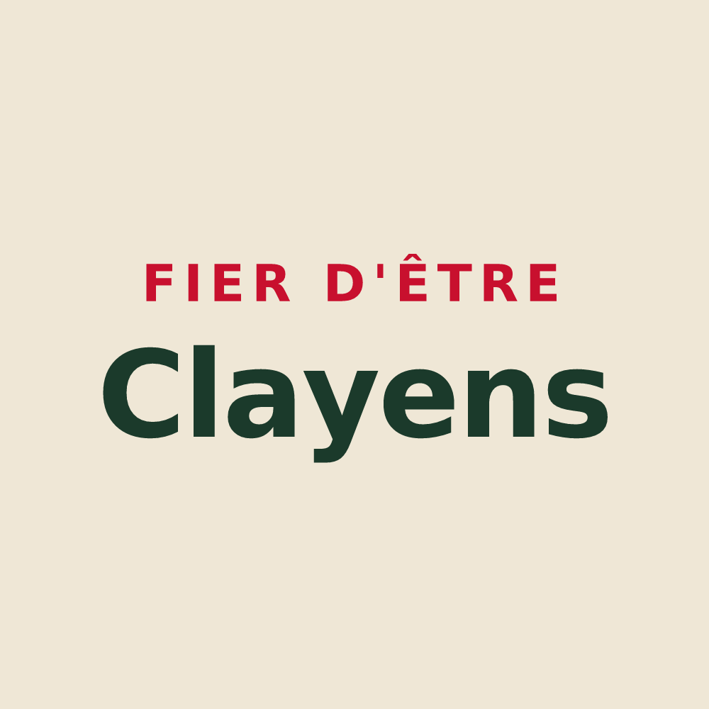 Tote bag « Fier d'être Clayens » — design pour Clayes