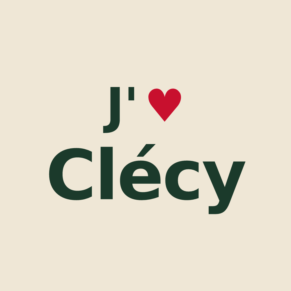 Tote bag personnalisé Clécy — design J'aime Clécy
