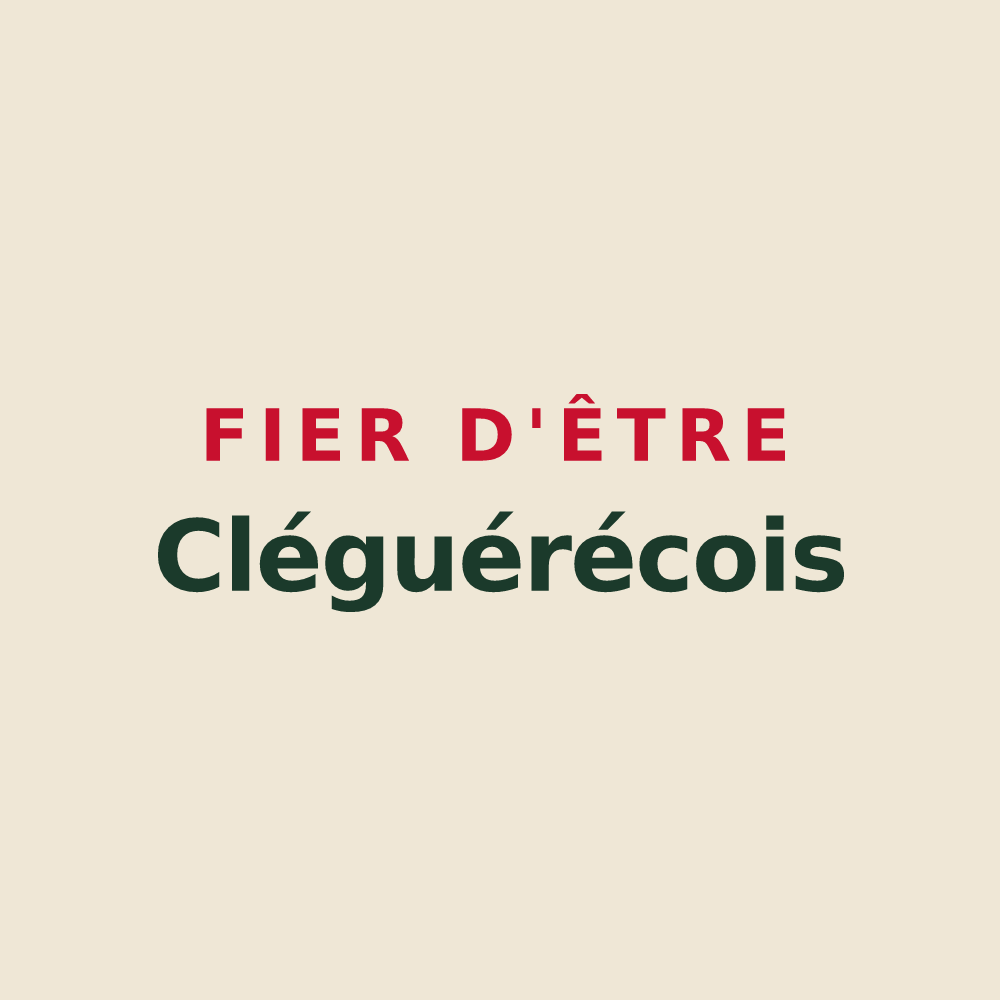 Tote bag « Fier d'être Cléguérécois » — design pour Cléguérec