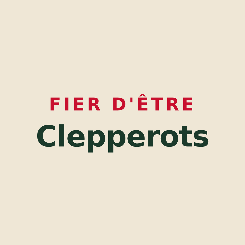 Tote bag « Fier d'être Clepperots » — design pour Cleppé