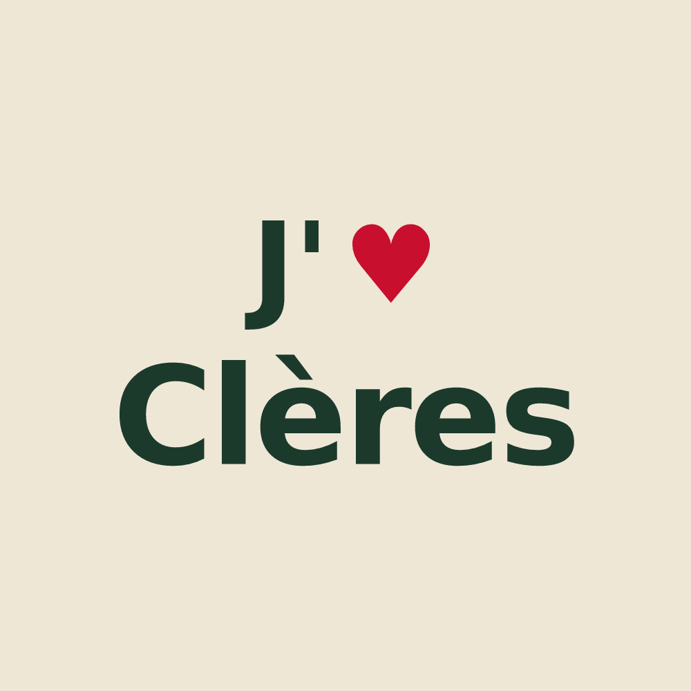 Tote bag personnalisé Clères — design J'aime Clères