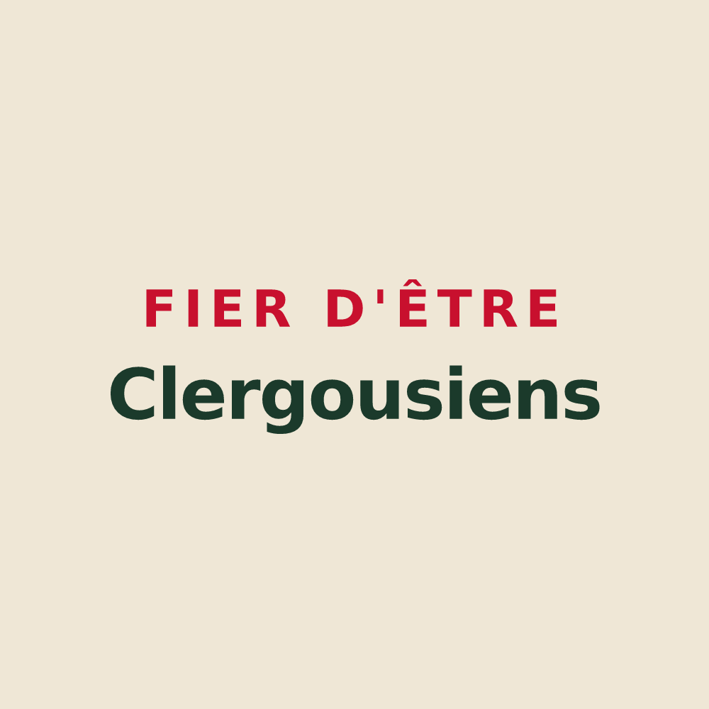 Tote bag « Fier d'être Clergousiens » — design pour Clergoux