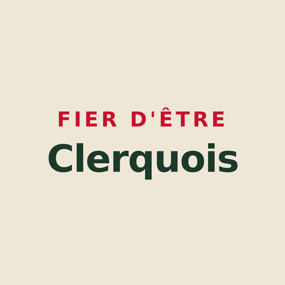 Tote bag « Fier d'être Clerquois » — design pour Clerques