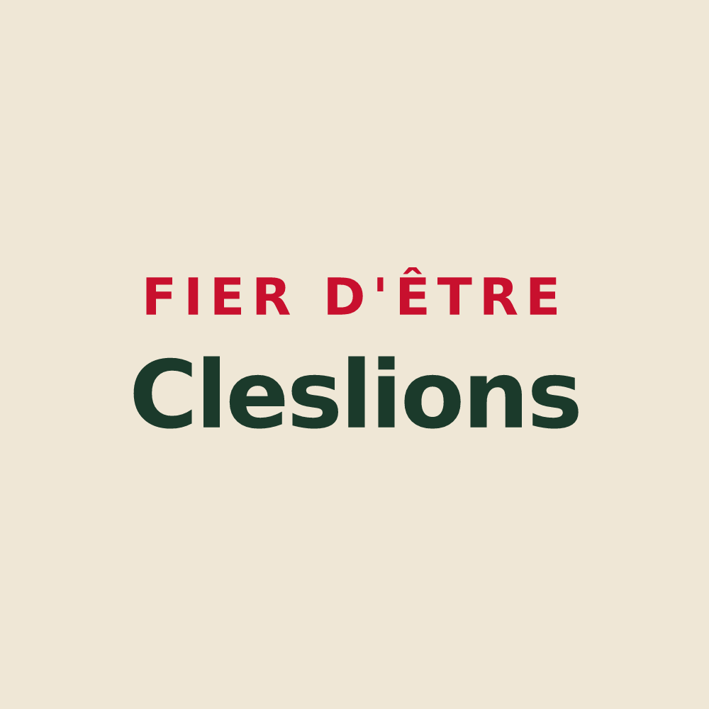 Tote bag « Fier d'être Cleslions » — design pour Clesles
