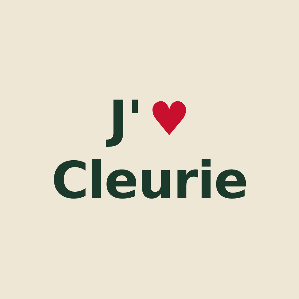 Tote bag personnalisé Cleurie — design J'aime Cleurie