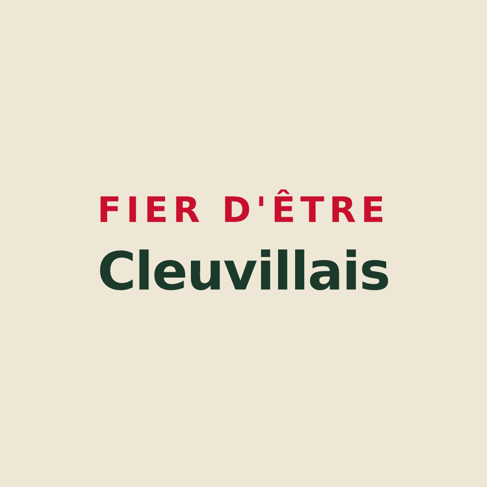 Tote bag « Fier d'être Cleuvillais » — design pour Cleuville