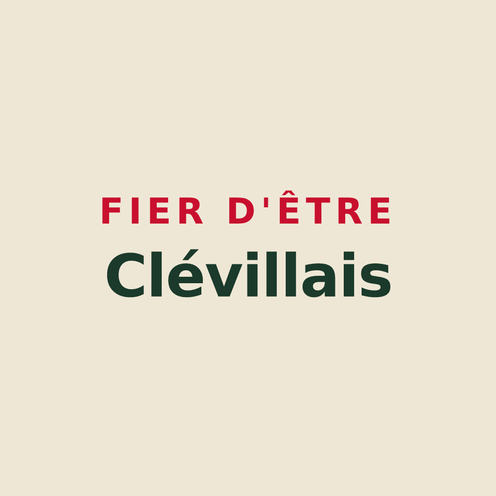 Tote bag « Fier d'être Clévillais » — design pour Cléville