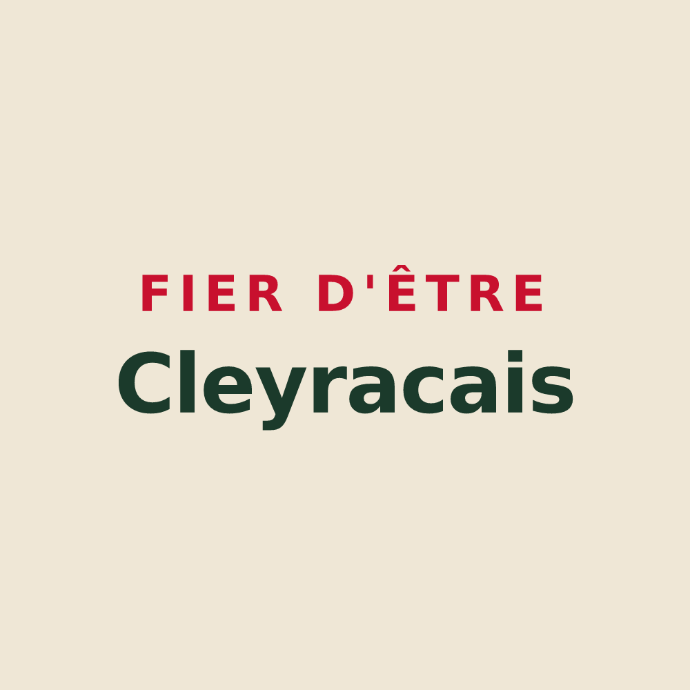 Tote bag « Fier d'être Cleyracais » — design pour Cleyrac
