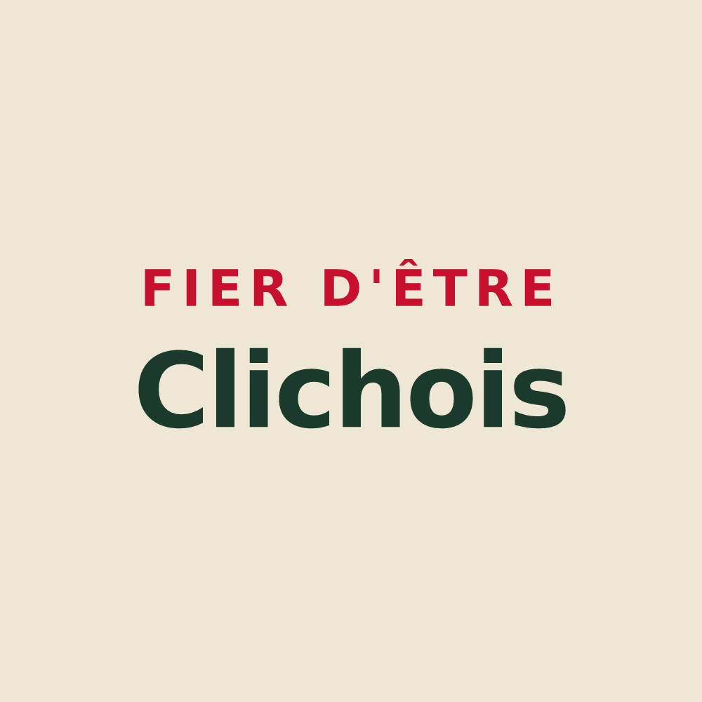 Tote bag « Fier d'être Clichois » — design pour Clichy-sous-Bois