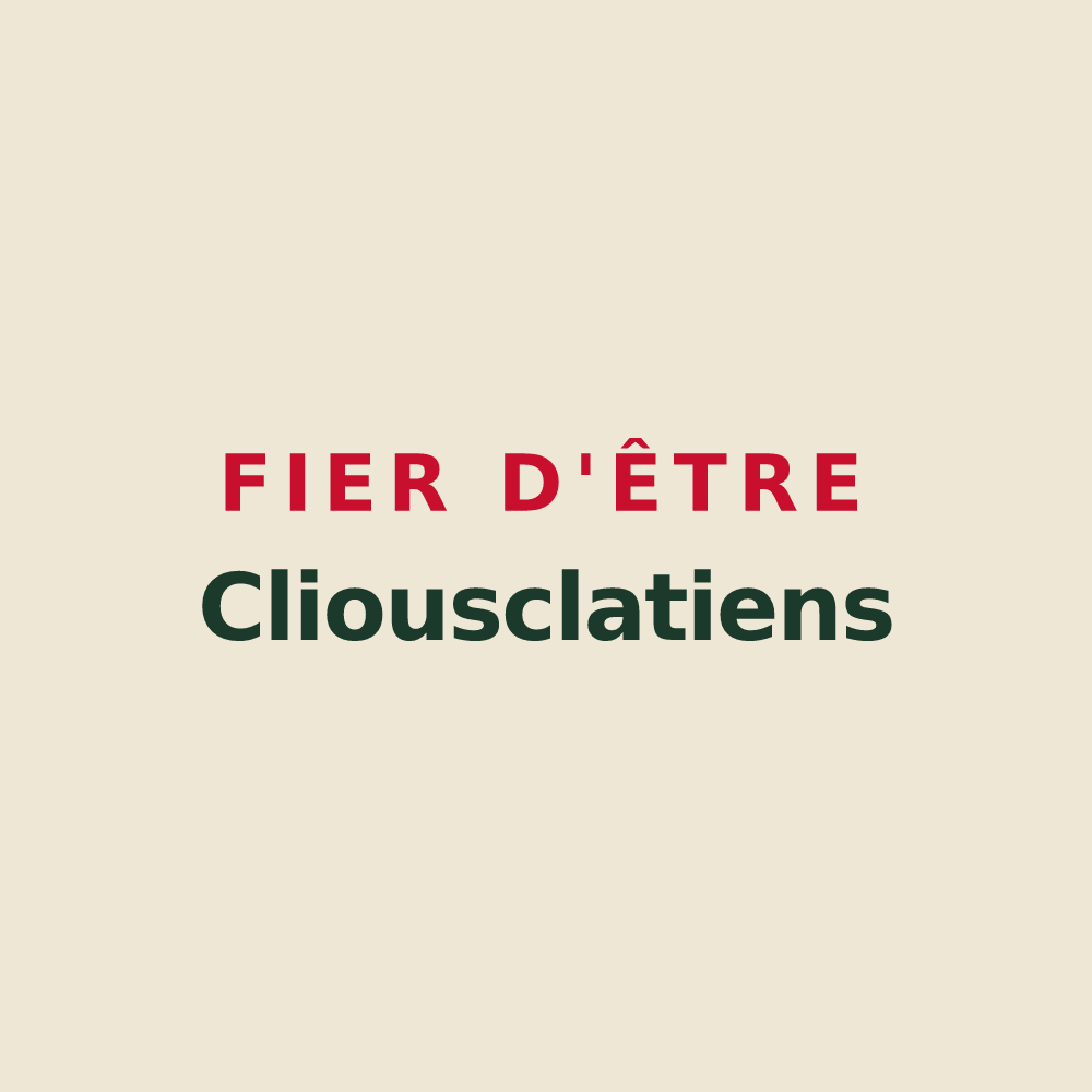 Tote bag « Fier d'être Cliousclatiens » — design pour Cliousclat