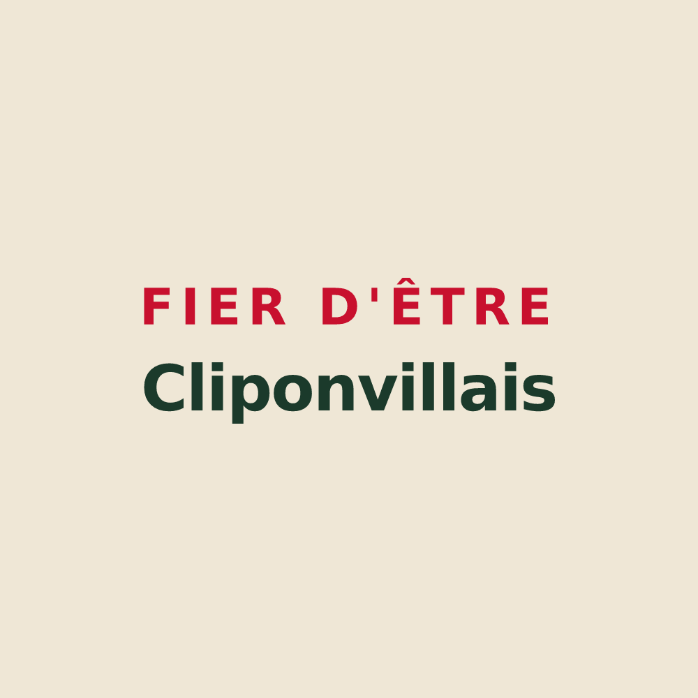 Tote bag « Fier d'être Cliponvillais » — design pour Cliponville