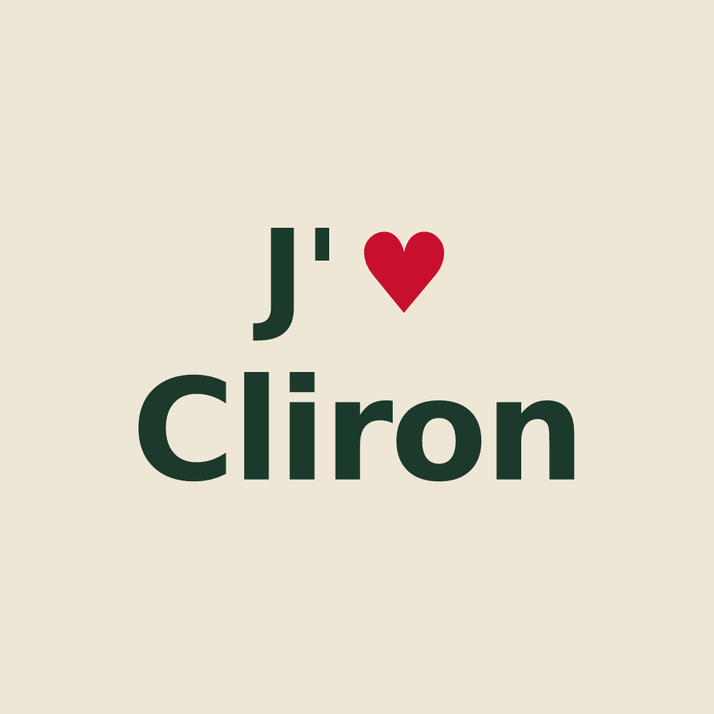 Tote bag personnalisé Cliron — design J'aime Cliron