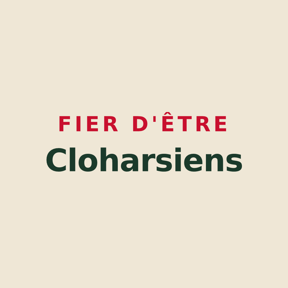 Tote bag « Fier d'être Cloharsiens » — design pour Clohars-Carnoët
