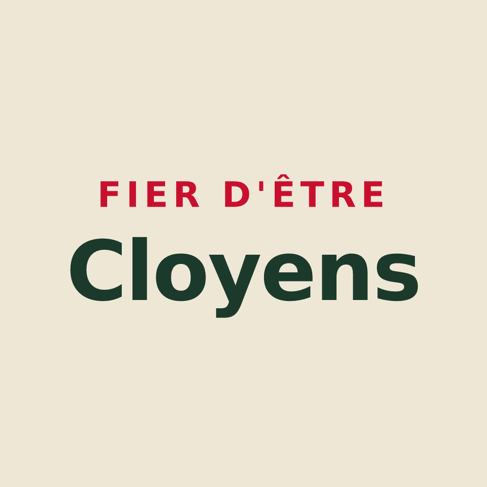 Tote bag « Fier d'être Cloyens » — design pour Cloyes-sur-Marne