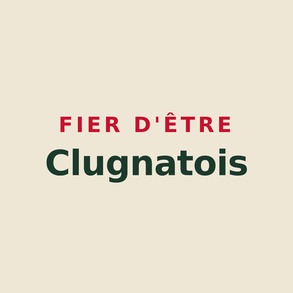 Tote bag « Fier d'être Clugnatois » — design pour Clugnat