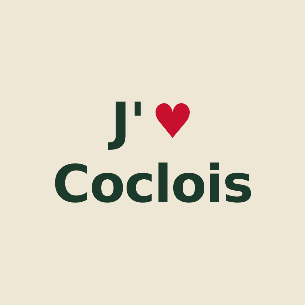 Tote bag personnalisé Coclois — design J'aime Coclois