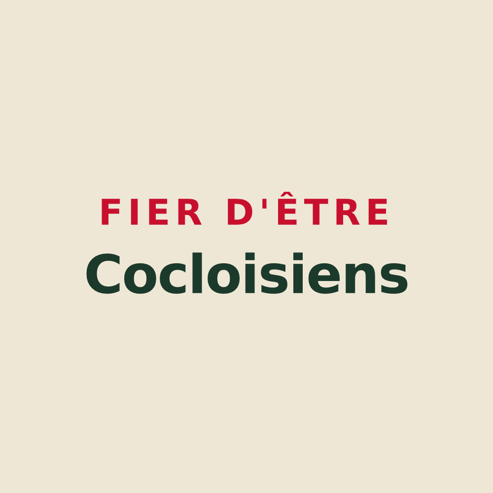 Tote bag « Fier d'être Cocloisiens » — design pour Coclois