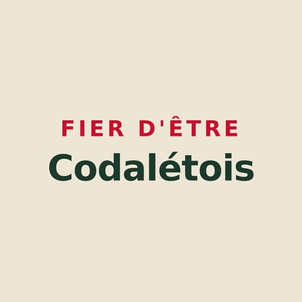Tote bag « Fier d'être Codalétois » — design pour Codalet