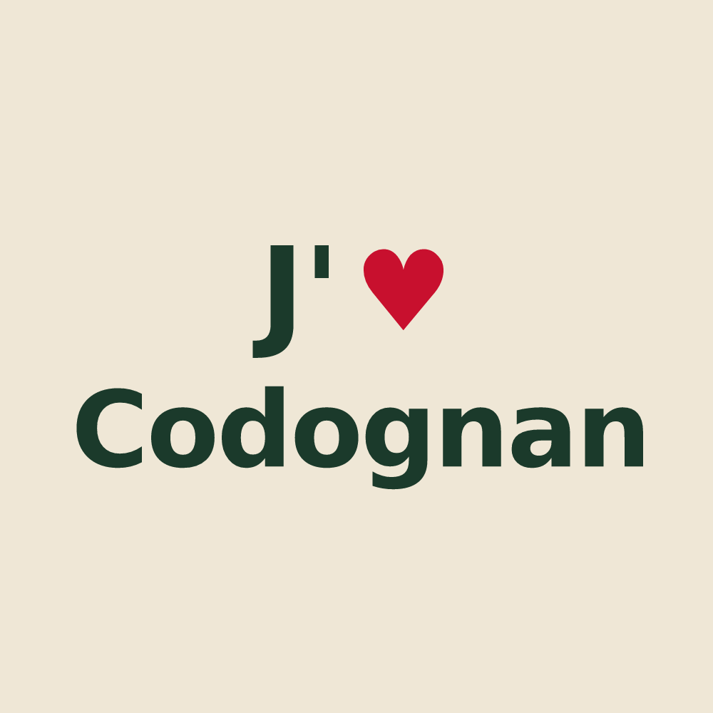 Tote bag personnalisé Codognan — design J'aime Codognan