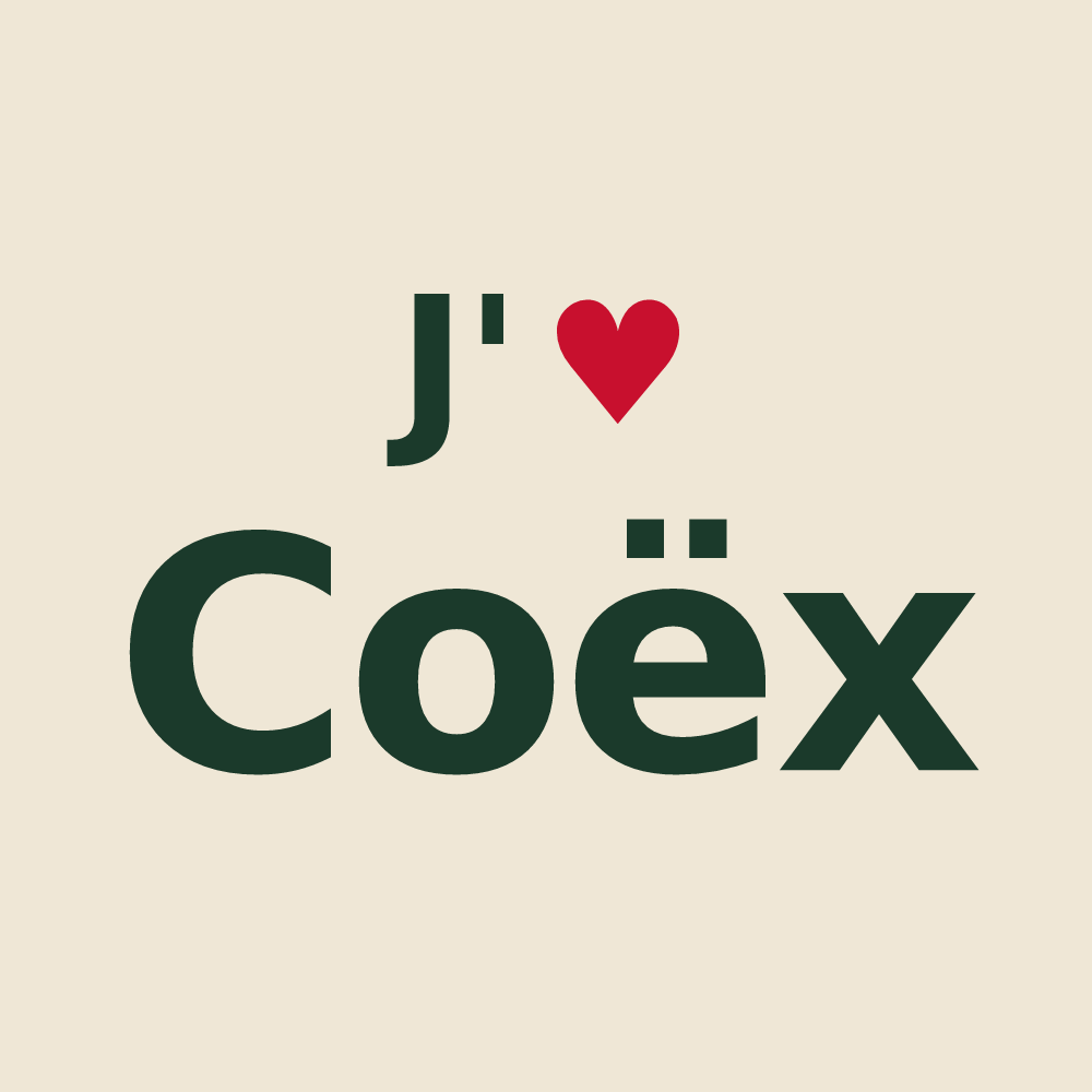 Tote bag personnalisé Coëx — design J'aime Coëx