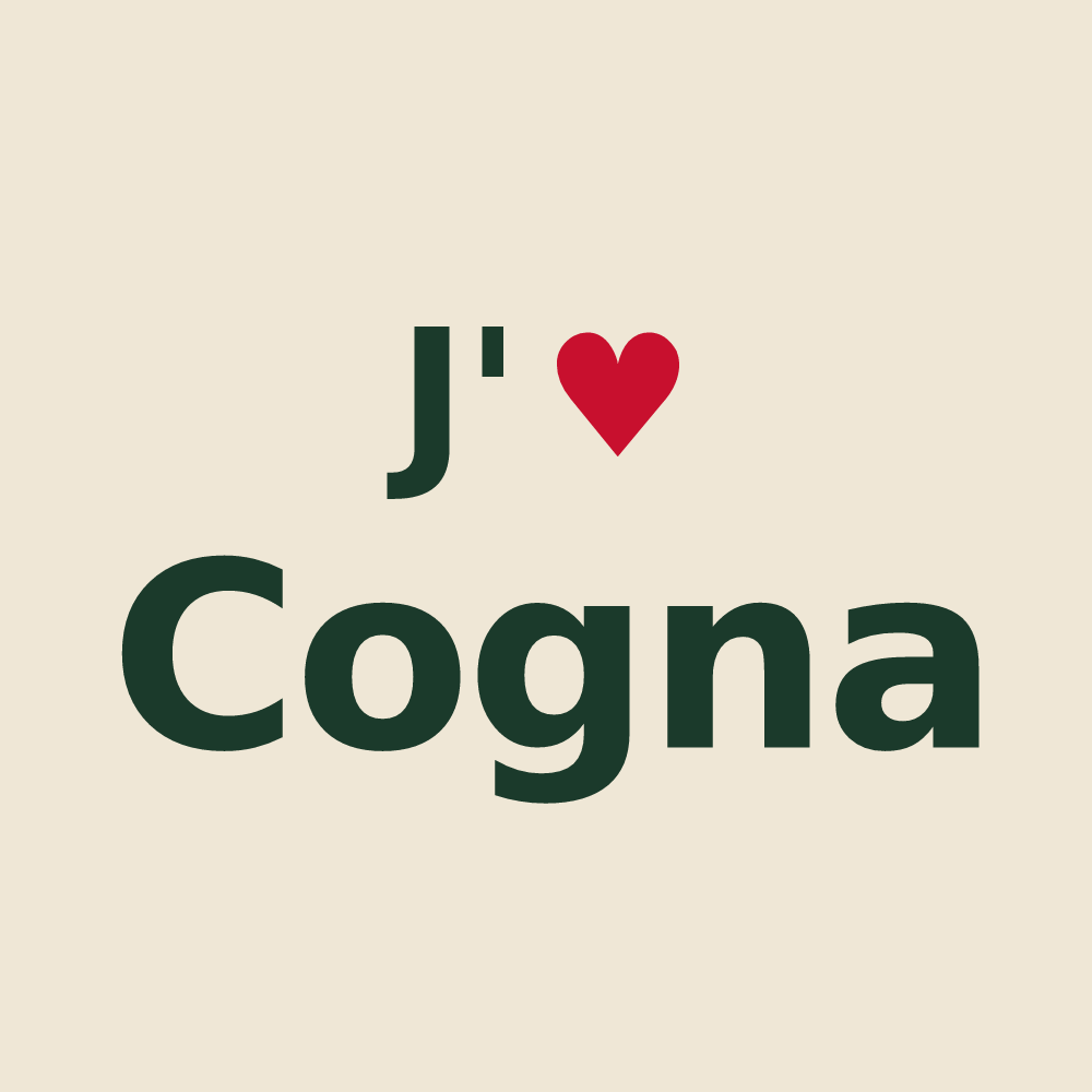 Tote bag personnalisé Cogna — design J'aime Cogna