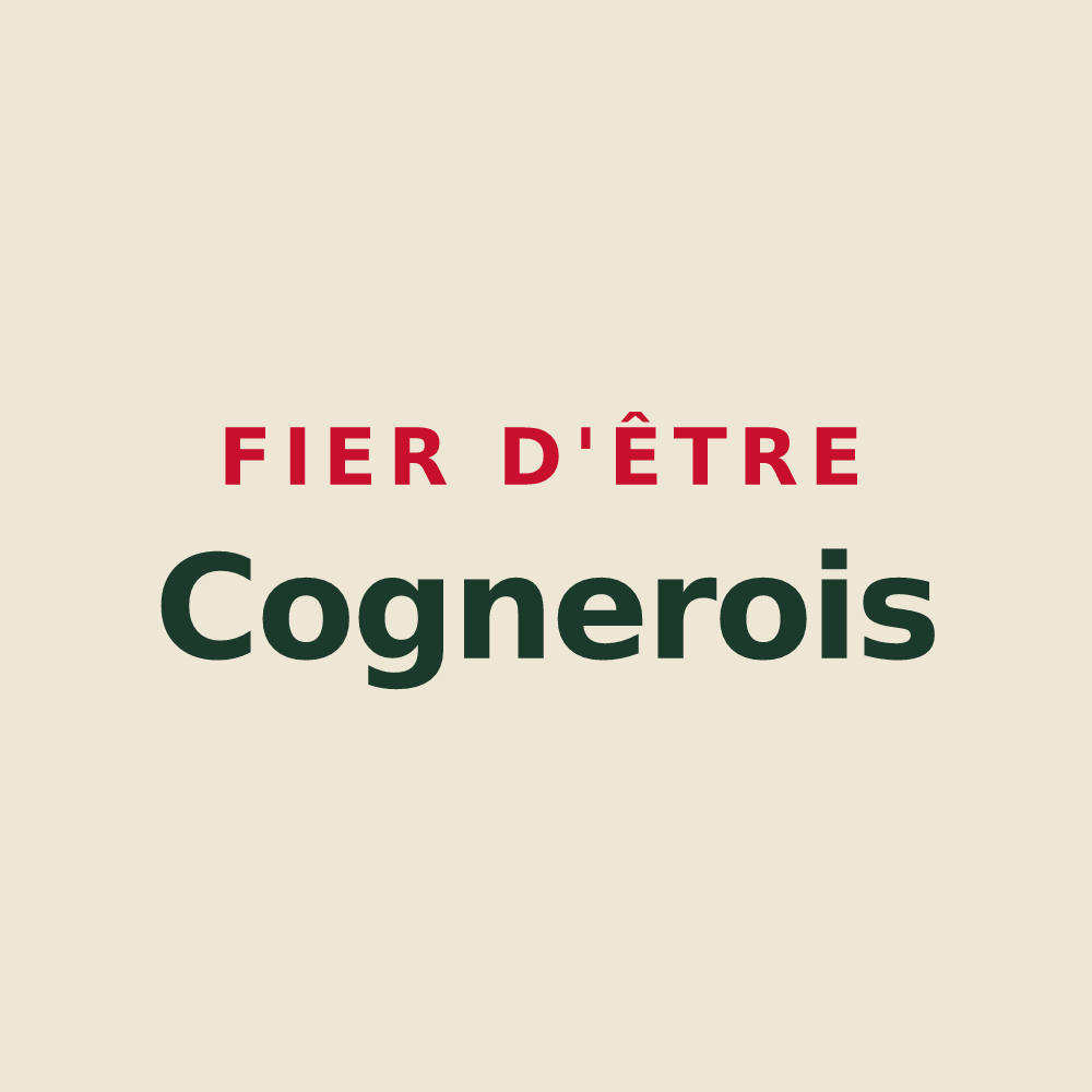 Tote bag « Fier d'être Cognerois » — design pour Cogners