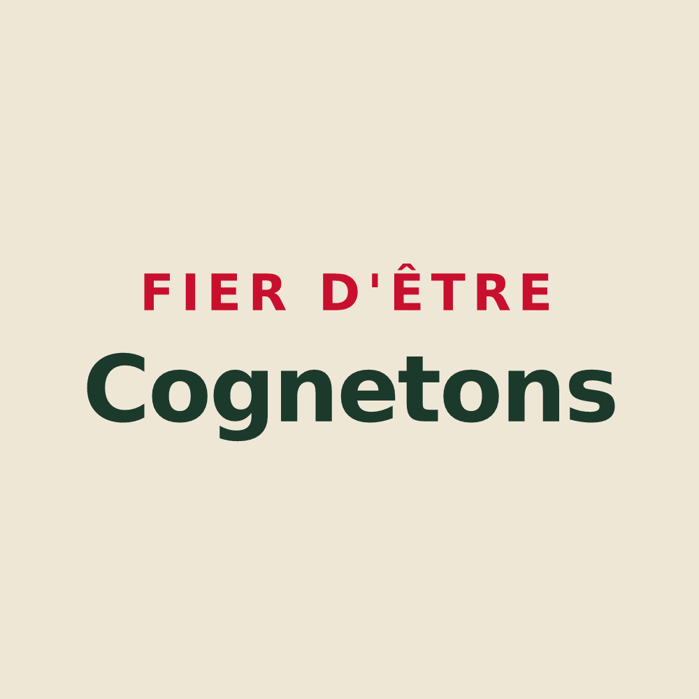 Tote bag « Fier d'être Cognetons » — design pour Cognet
