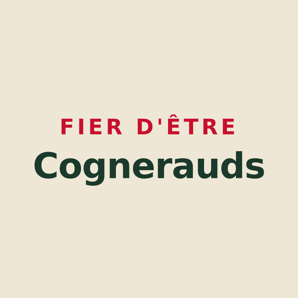 Tote bag « Fier d'être Cognerauds » — design pour Cognin